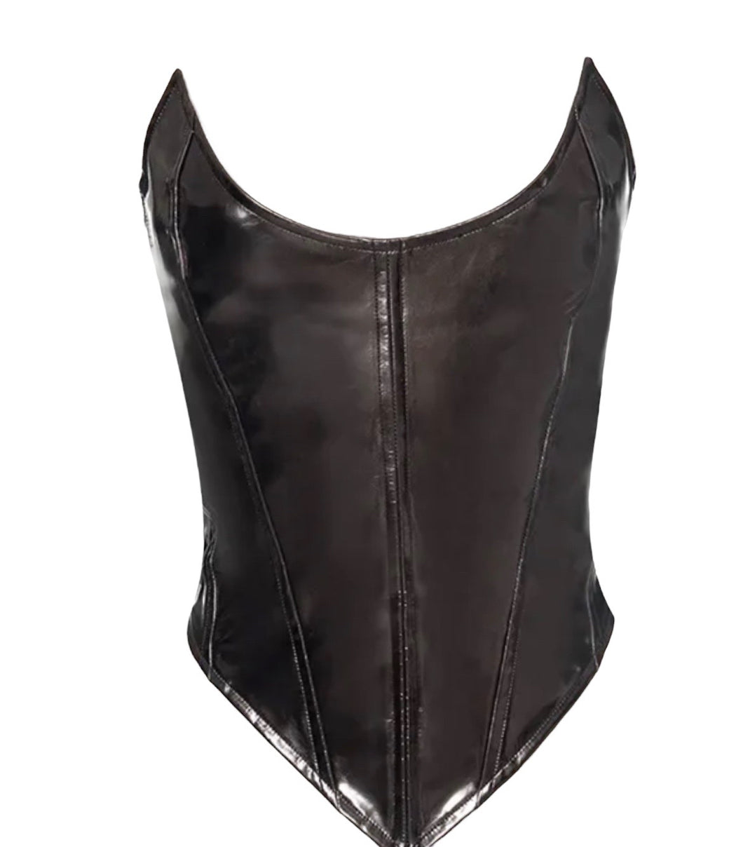 Chrome corset top