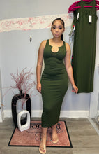 Load image into Gallery viewer, OLIVE DRESS
